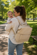 Diaper Stroller Backpack Set – Neutral Beige