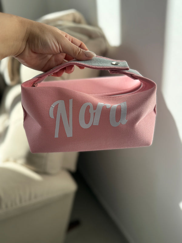 Canvas pouch- Pink