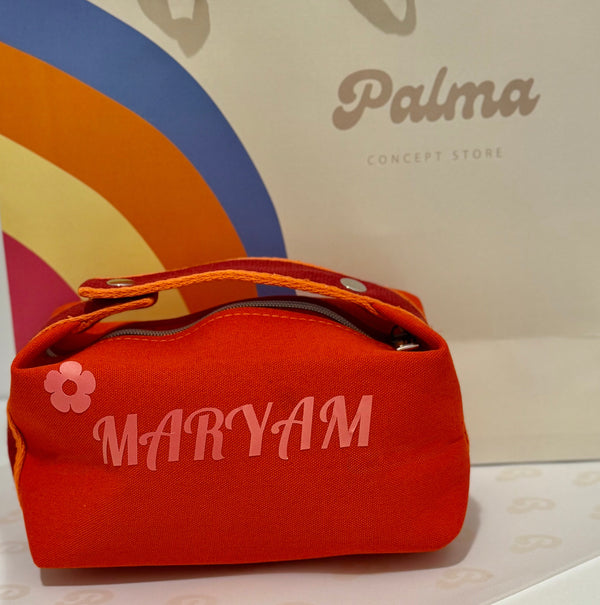 Canvas pouch- orange