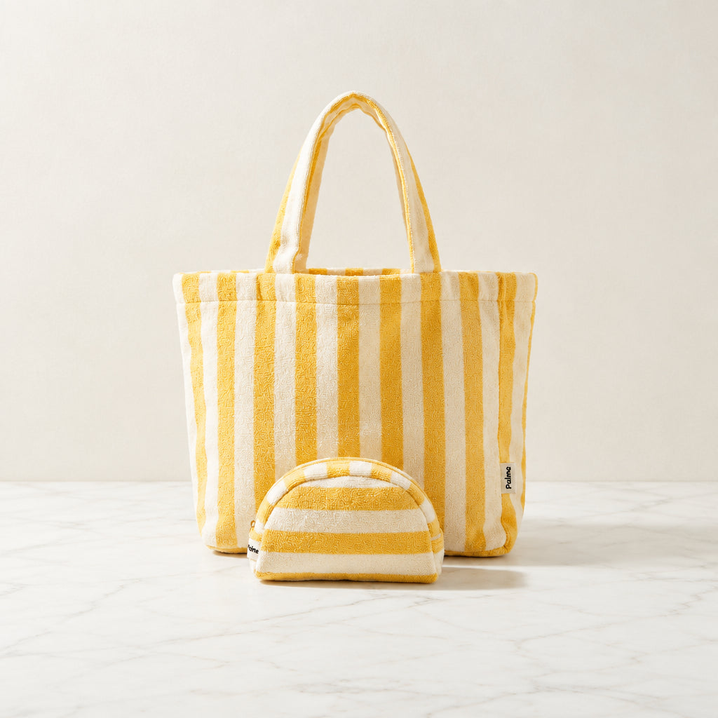 Towel bag set- yellow ☀️