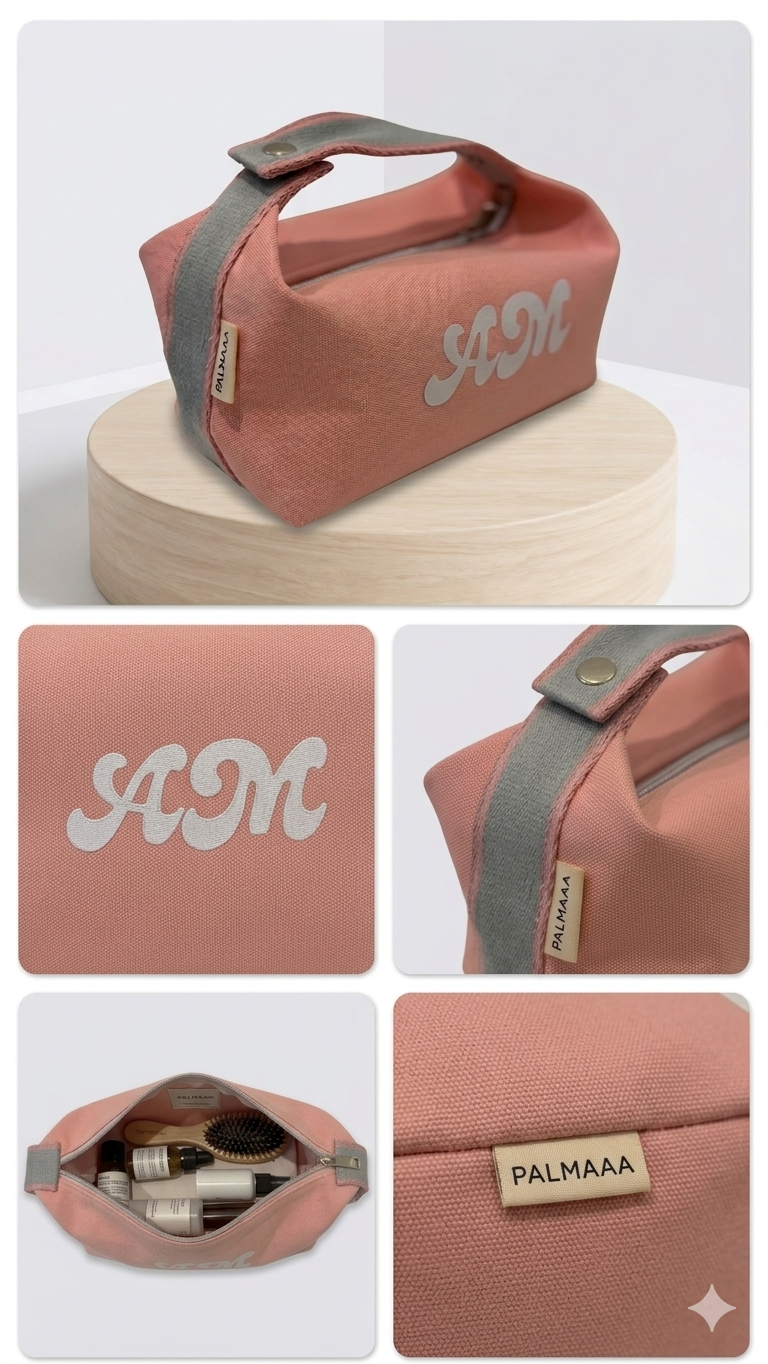 Canvas pouch- flower