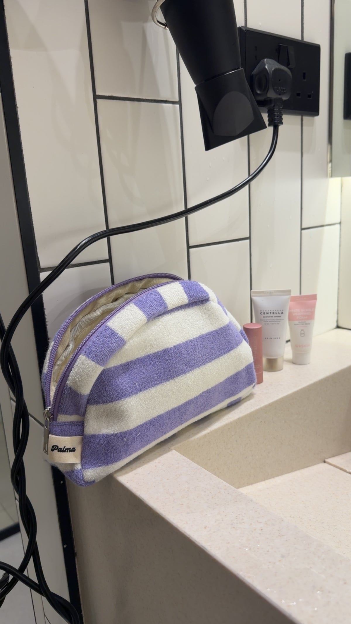 Towel Tote Bag & Matching Pouch Set