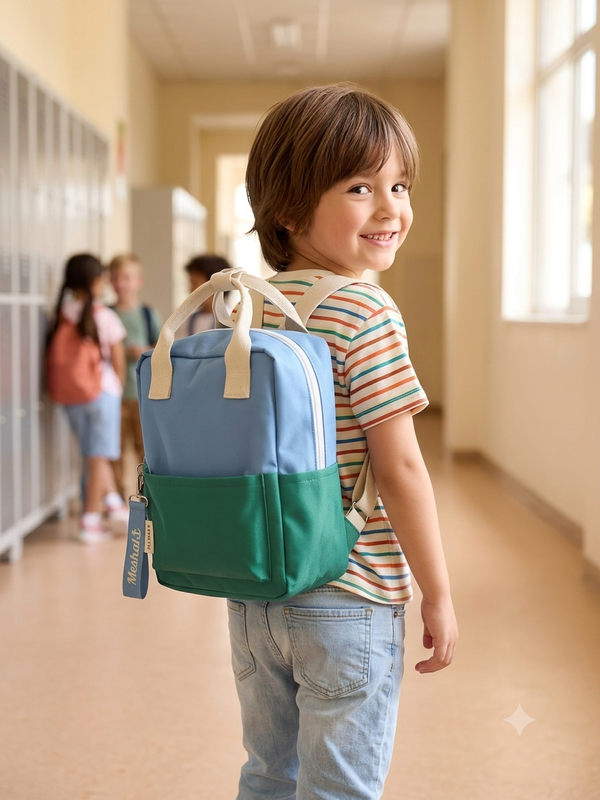 Kids Two Tone bag with personalized chain