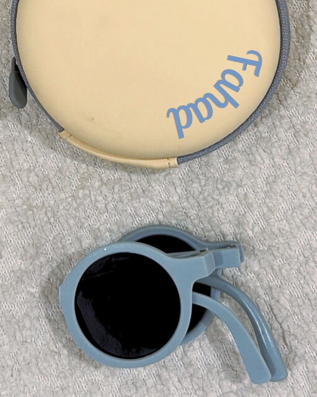 Personalized kids folding sunglasses with case