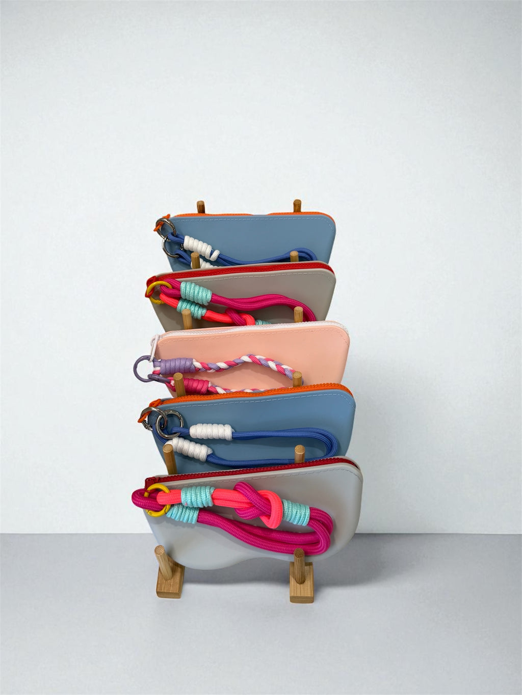 Sunglasses case with colorful charm