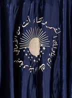 0.4 Navy blue velvet dara