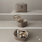 Makeup bag with dividers