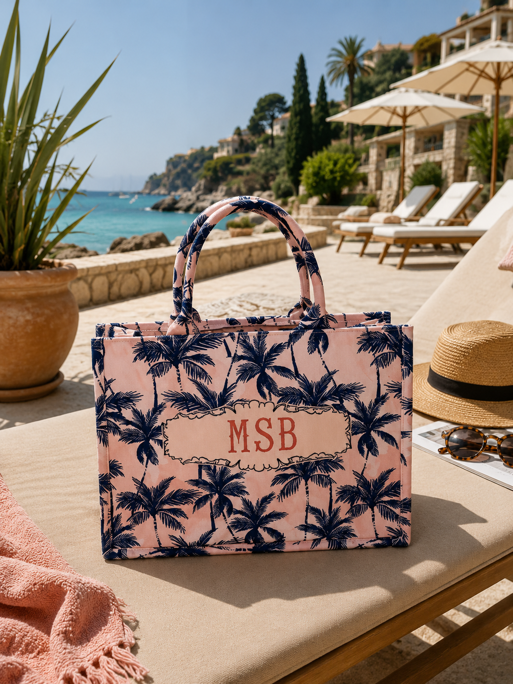 Luxury Canvas Tote Bag Set- Palma Muse