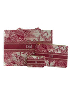 Luxury Canvas Bag- Pink safari