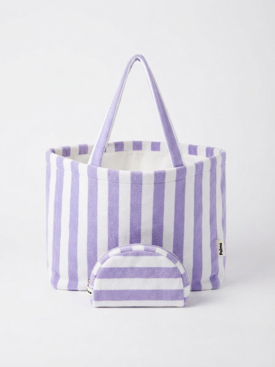 Towel Tote Bag & Matching Pouch Set