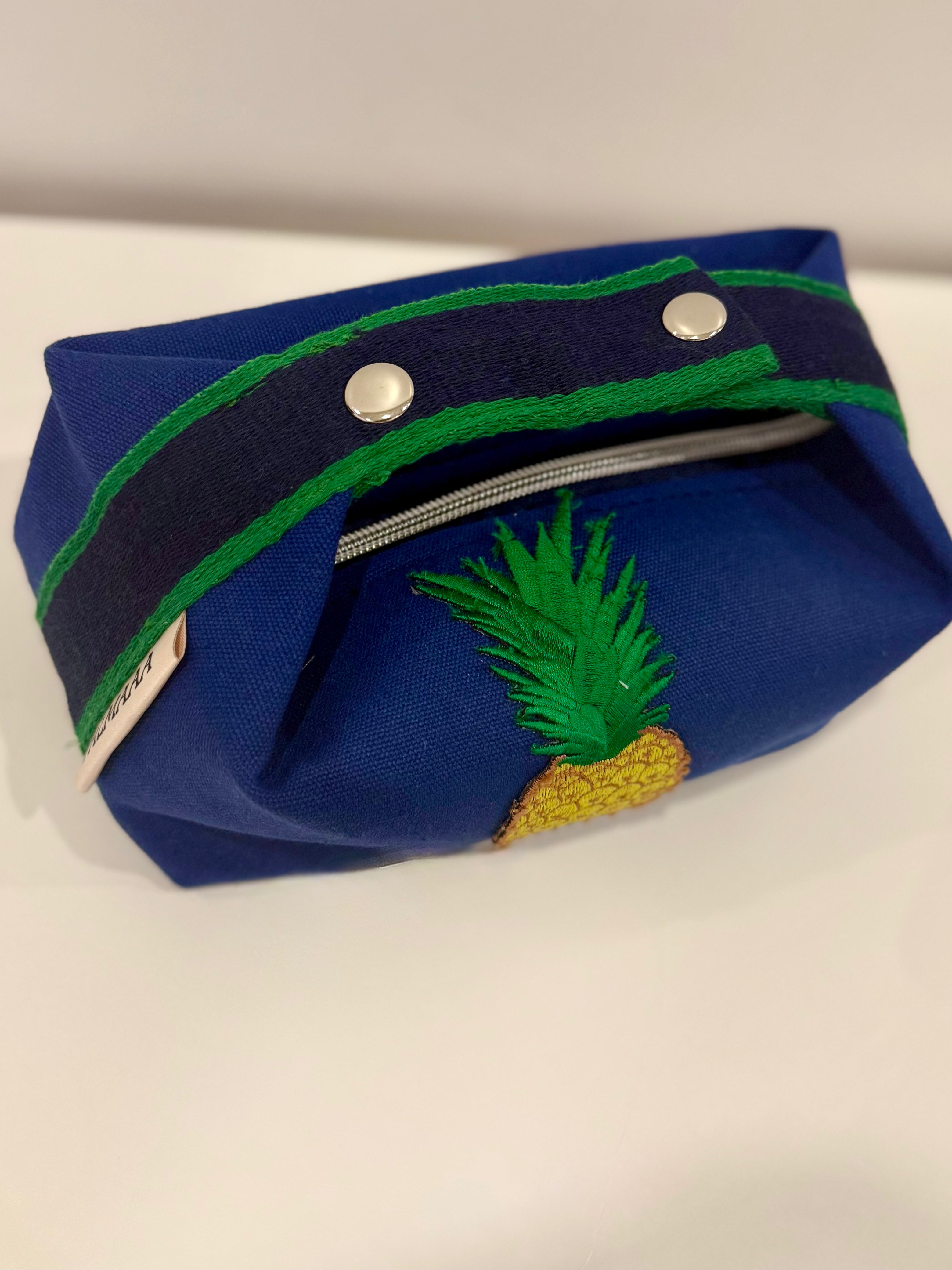 Canvas pouch- pineapple patch