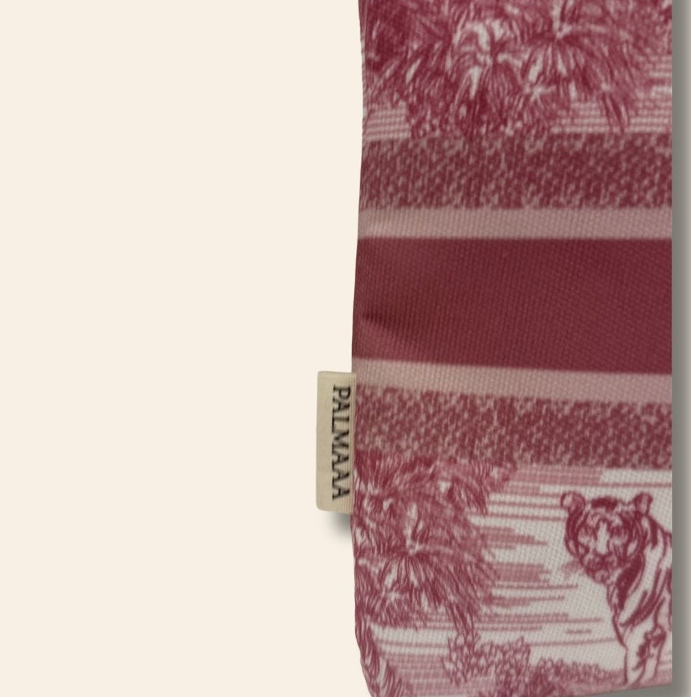 Canvas clutch- Pink Safari