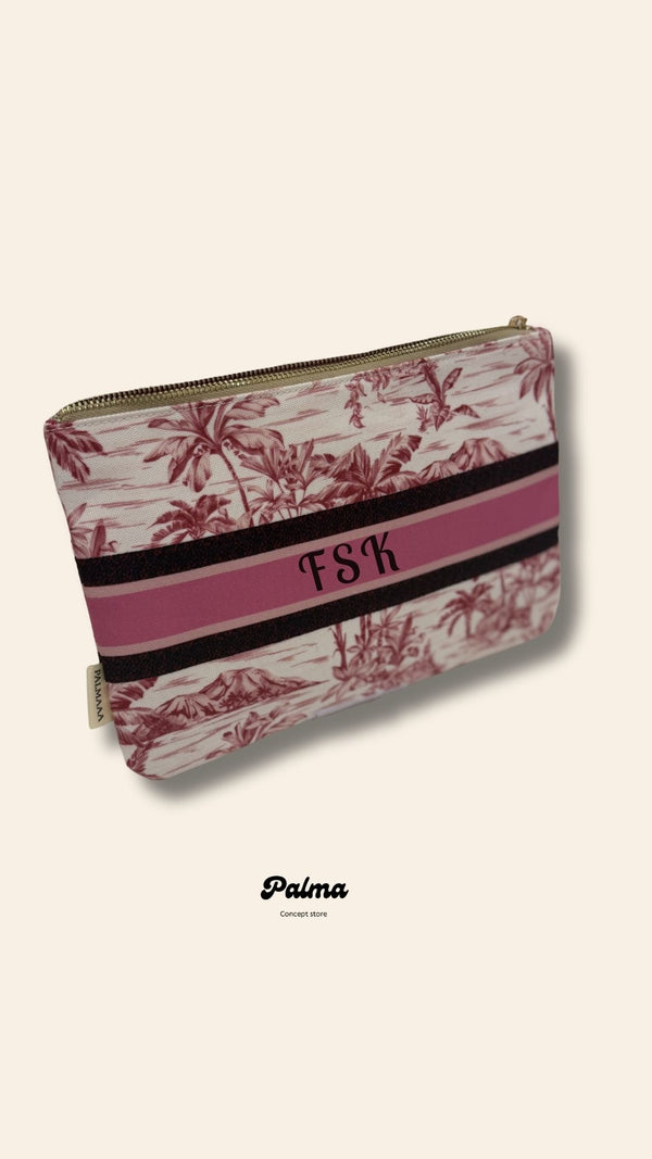 Canvas clutch - Pink