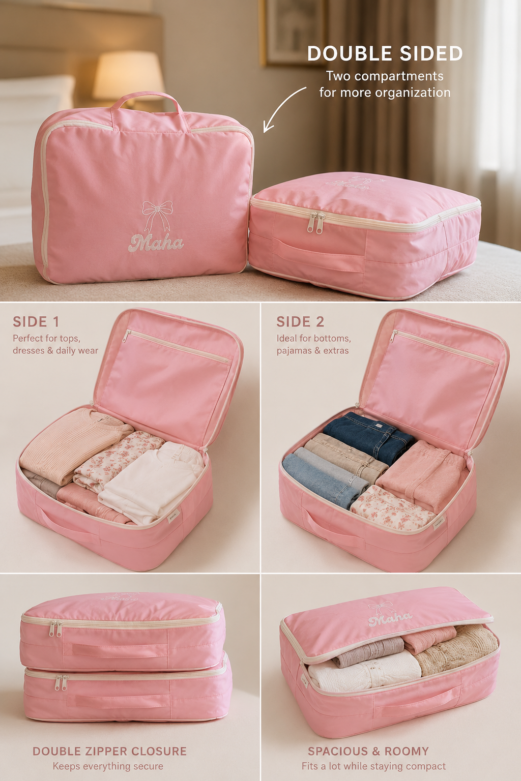 Packing cubes, travel bag, storage bag